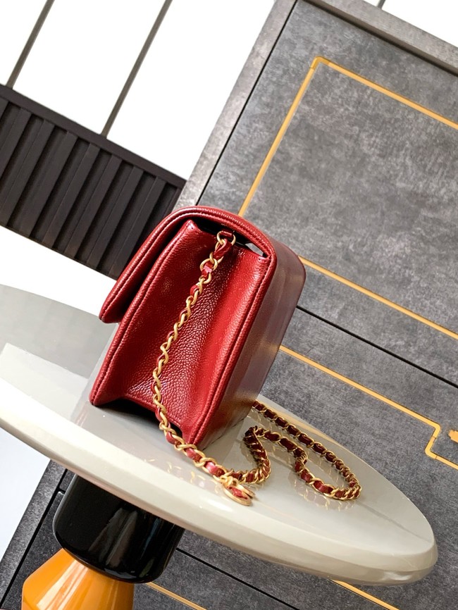 Chanel FLAP BAG AS5186 Burgundy