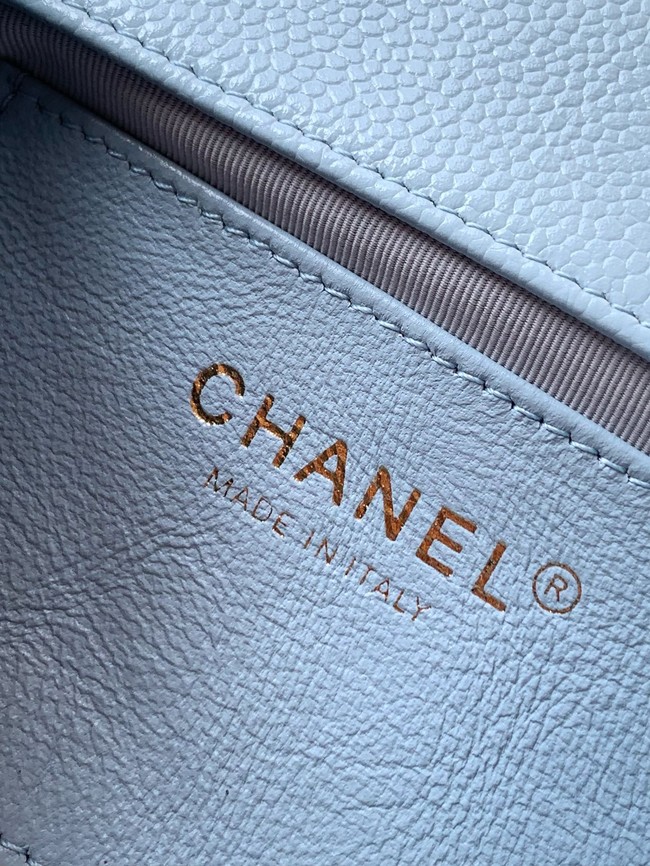 Chanel MINI FLAP BAG S5218 LIGHT BLUE