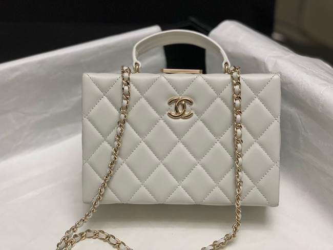 CHANEL SMALL BOX BAG AS5167 white