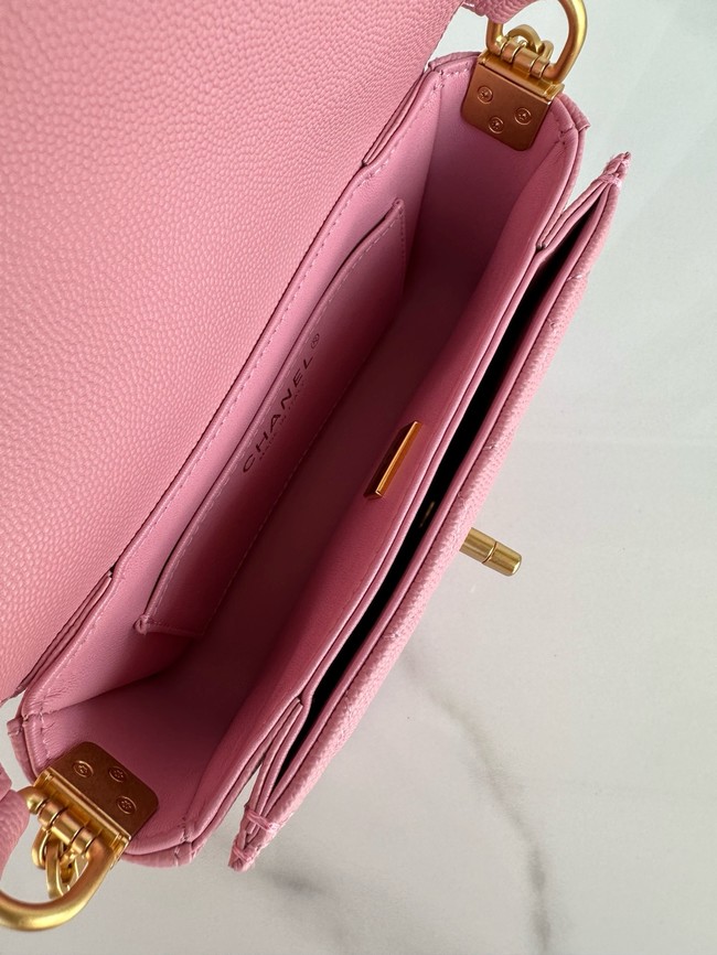 Chanel MINI FLAP BAG WITH TOP HANDLE AS5164 pink