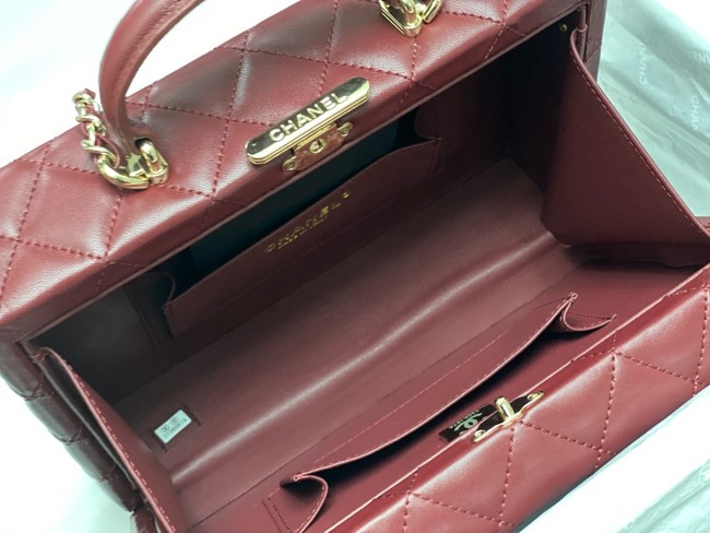 CHANEL BOX BAG AS5168 Burgundy