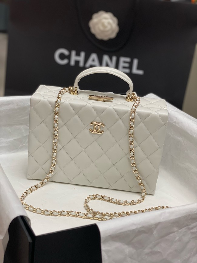 CHANEL BOX BAG AS5168 white