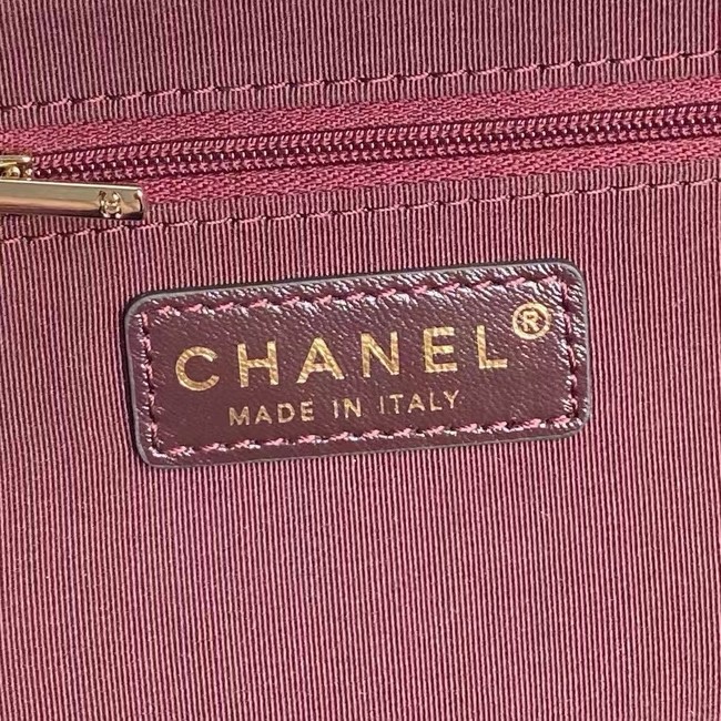 Chanel CAMERA CASE AS5222 Burgundy