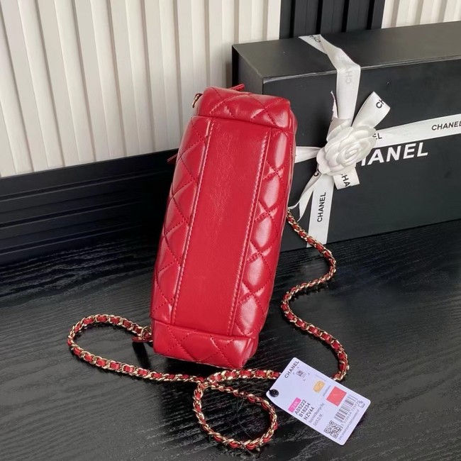 Chanel CAMERA CASE AS5222 red