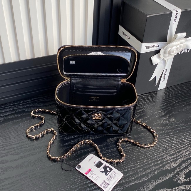 Chanel Patent CLUTCH WITH CHAIN AP2199 black