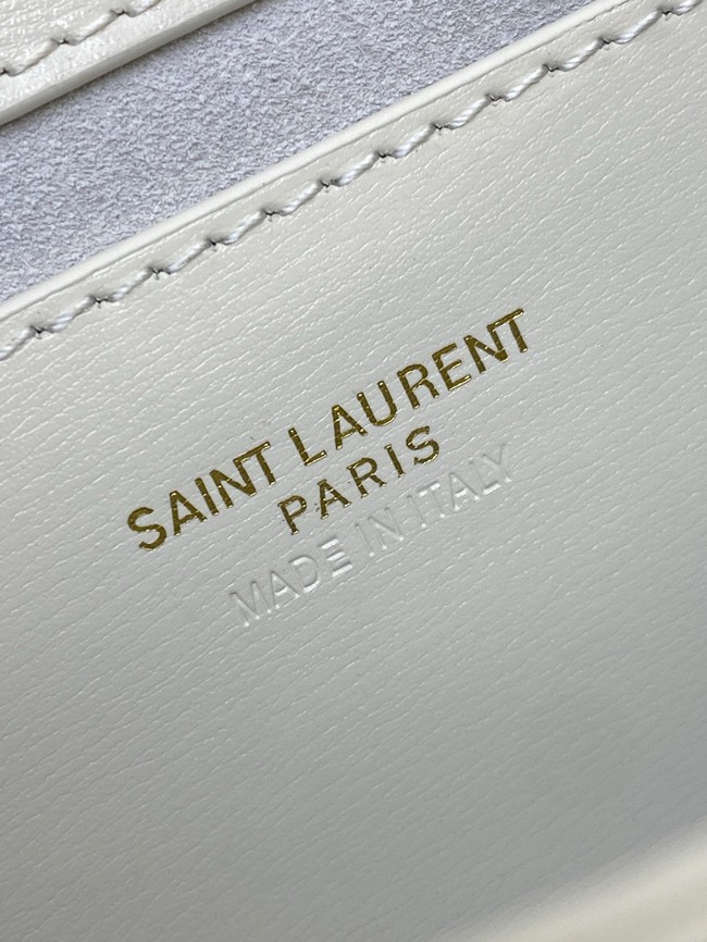 SAINT LAURENT VOLTAIRE TOP HANDLE IN BOX 800846 BLANC VINTAGE