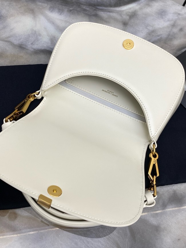 SAINT LAURENT VOLTAIRE TOP HANDLE IN BOX 800846 BLANC VINTAGE