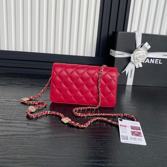 Chanel WALLET ON CHAIN AP4300 red