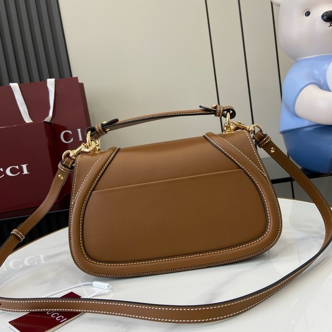 GUCCI BLONDIE SMALL TOP HANDLE BAG 815714 Brown