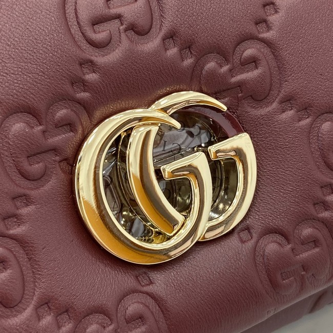 Gucci GG MILANO MINI TOP HANDLE BAG 806017-3 Rosso Ancora red