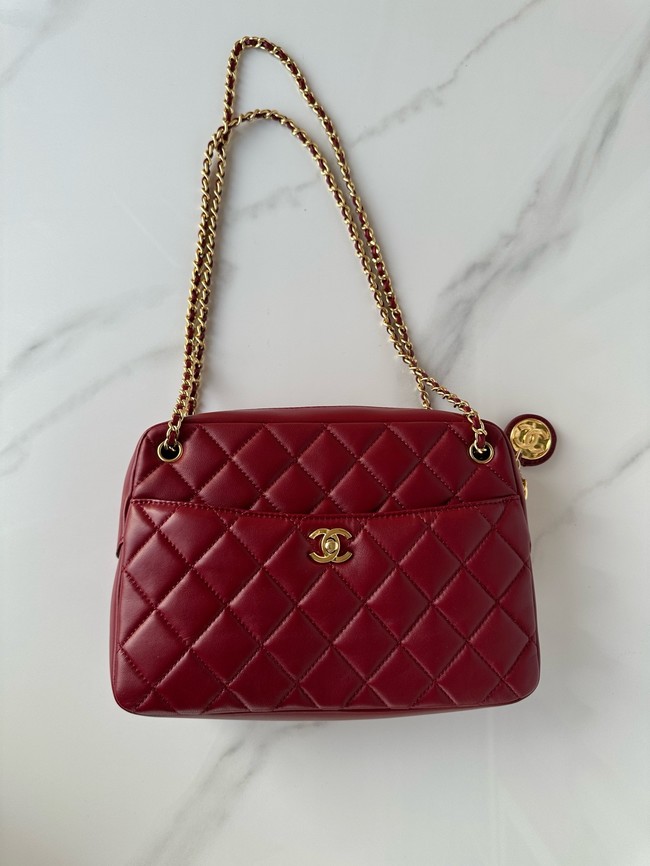 Chanel CAMERA CASE AS5187 Burgundy