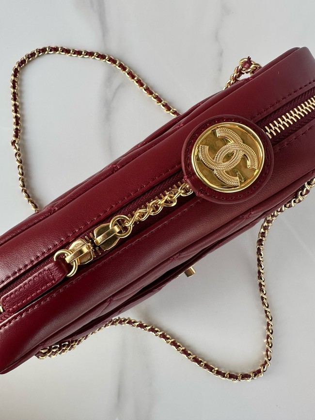 Chanel CAMERA CASE AS5187 Burgundy