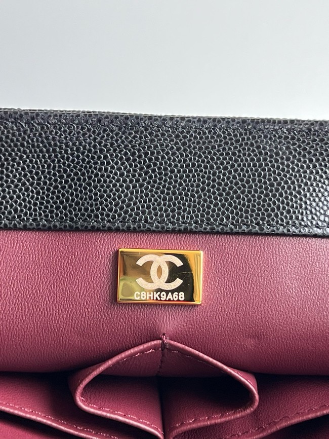 Chanel LARGE FLAP BAG WITH TOP HANDLE A92991 black