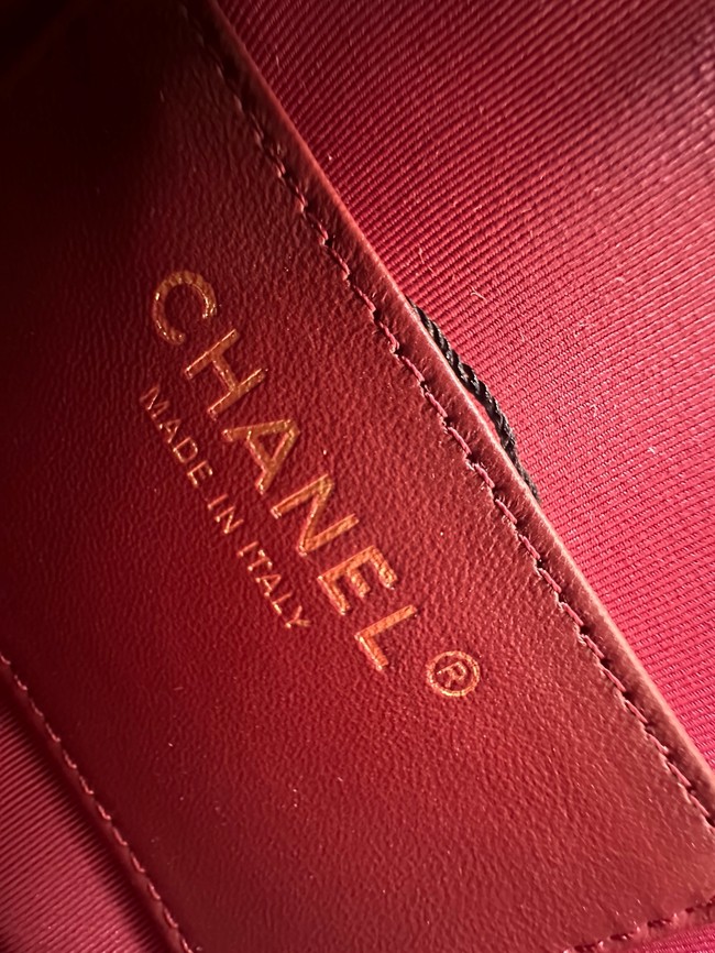 Chanel MINI CAMERA CASE AS5190 Burgundy