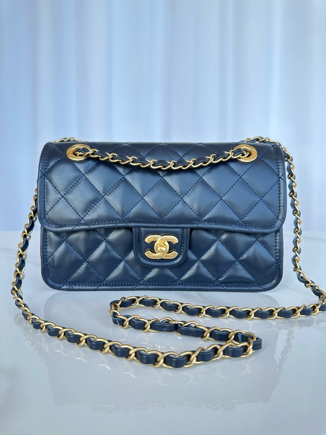 Chanel FLAP BAG AS5225 Navy Blue