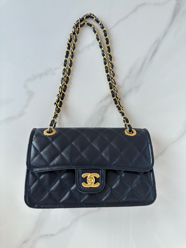 Chanel FLAP BAG AS5225 Navy Blue