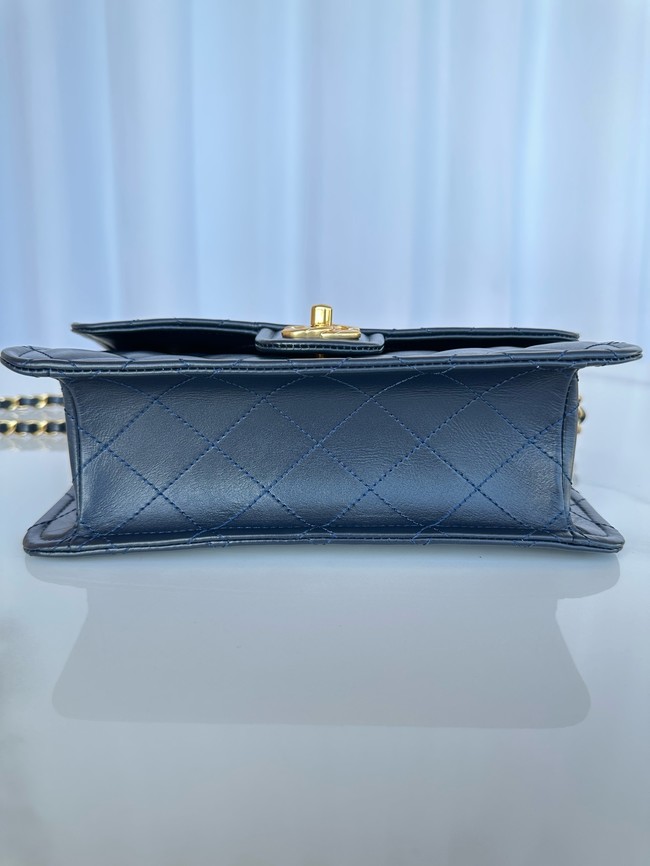 Chanel FLAP BAG AS5225 Navy Blue