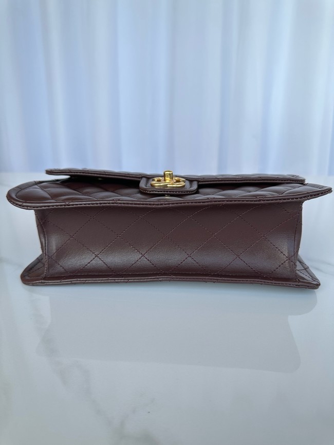 Chanel LARGE FLAP BAG AS5145 Dark Brown