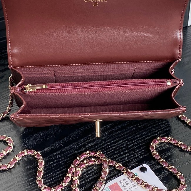 Chanel CLUTCH WITH CHAIN AP4293 Burgundy