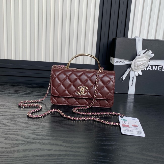 Chanel CLUTCH WITH CHAIN AP4293 Burgundy