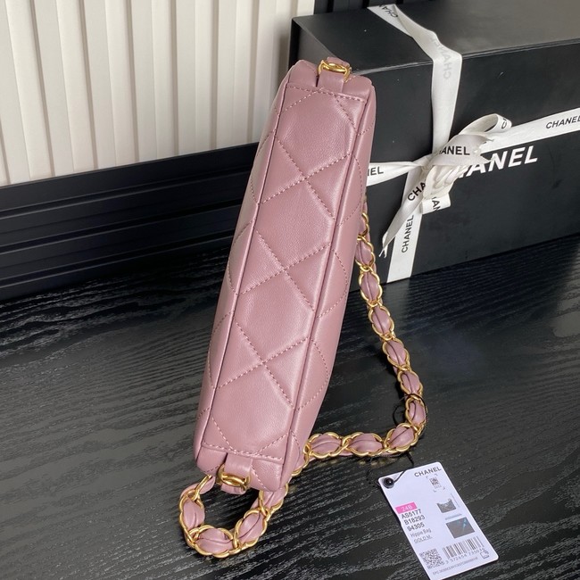 Chanel HOBO HANDBAG AS5177 dark pink