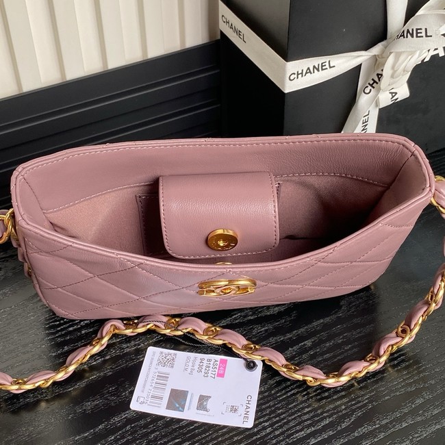 Chanel HOBO HANDBAG AS5177 dark pink