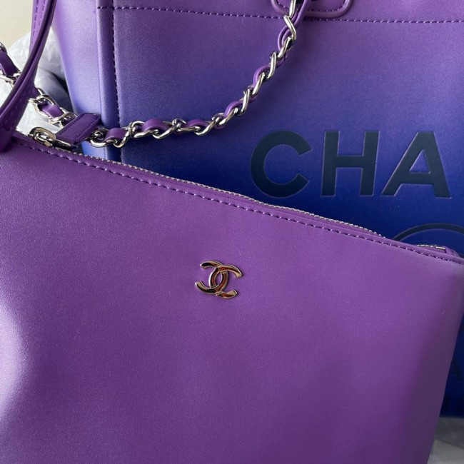 Chanel SHOPPING BAG AS3351 purple