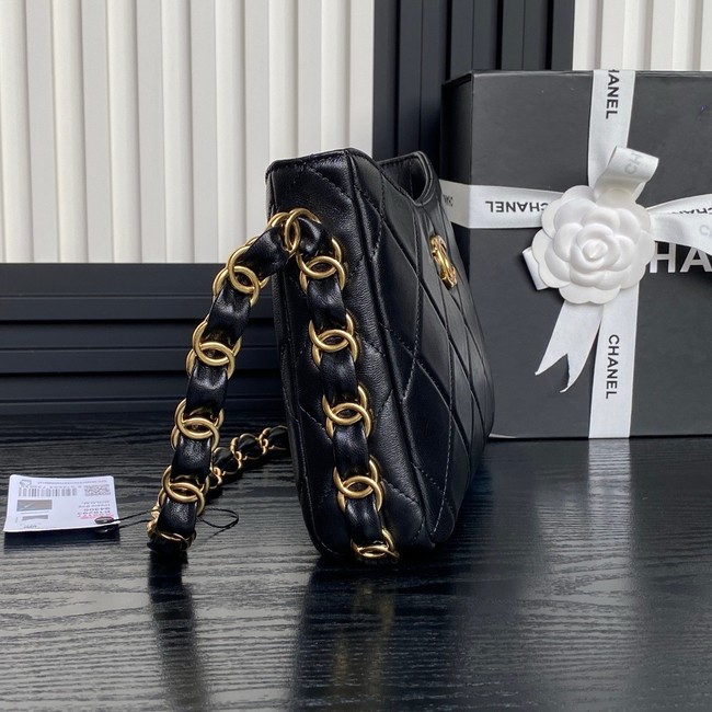 Chanel HOBO HANDBAG AS5177 black