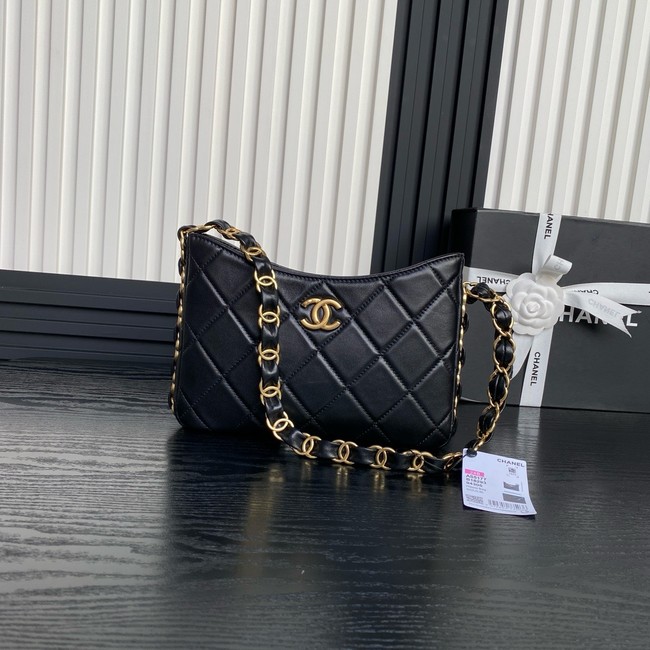 Chanel HOBO HANDBAG AS5177 black