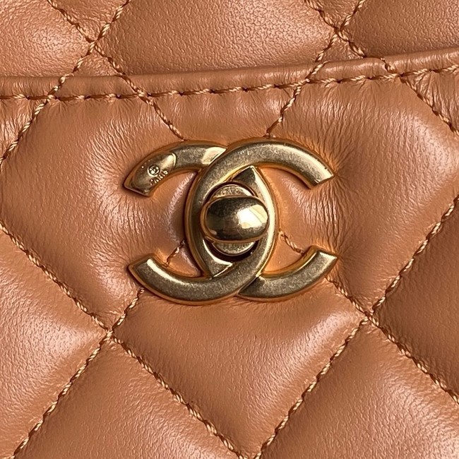 Chanel SMALL SHOPPING BAG AS5192 Camel