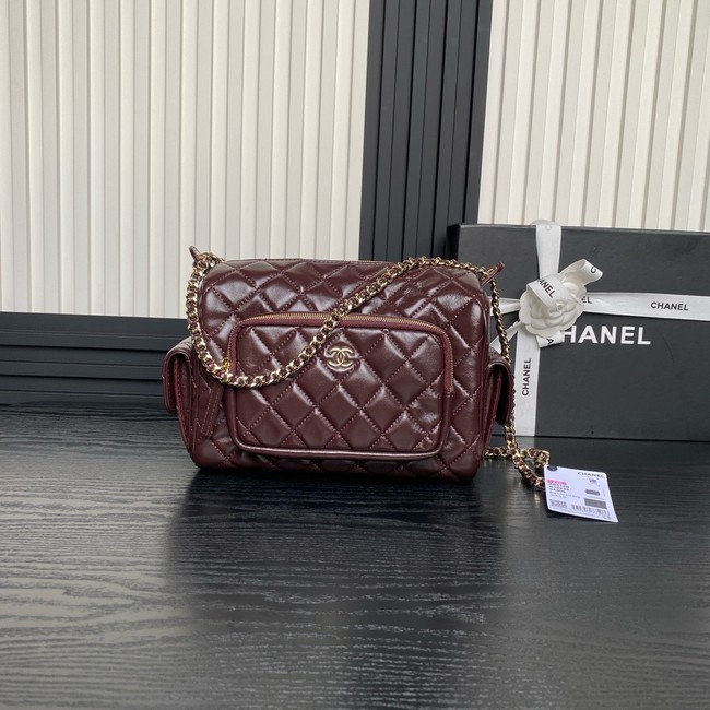 Chanel CAMERA CASE AS5156 Burgundy