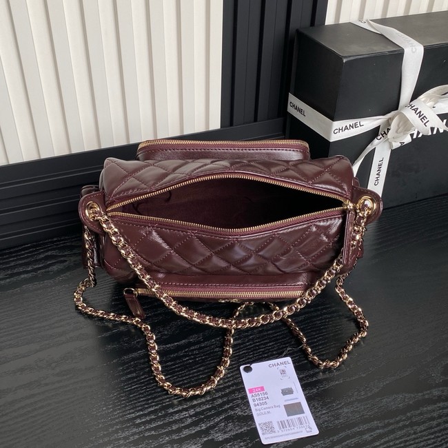 Chanel CAMERA CASE AS5156 Burgundy