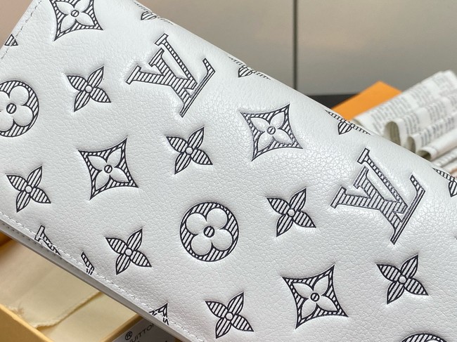 Louis Vuitton Brazza Wallet M81335 white