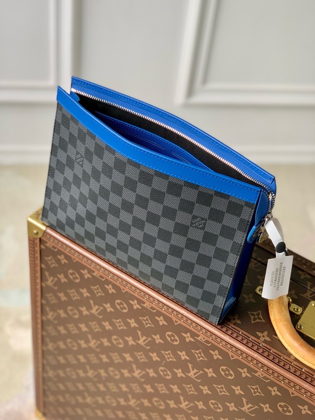 Louis Vuitton Pochette Voyage MM N00088 Indigo Blue