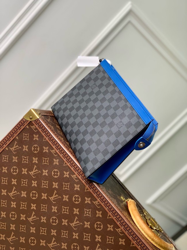 Louis Vuitton Pochette Voyage MM N00088 Indigo Blue