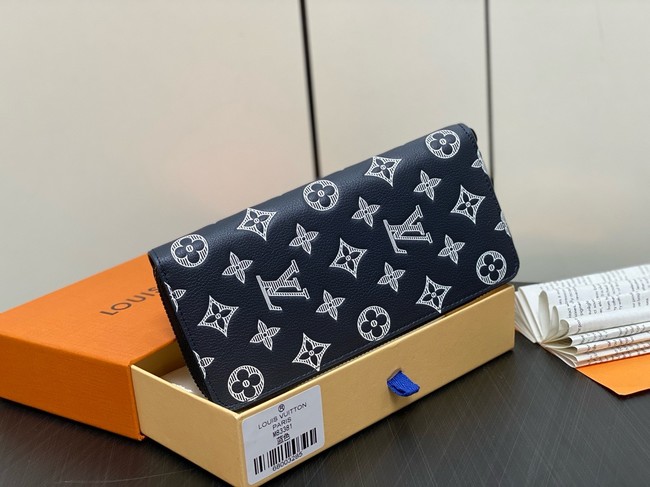 Louis Vuitton Zippy Wallet Vertical M83381 Ink Blue&White