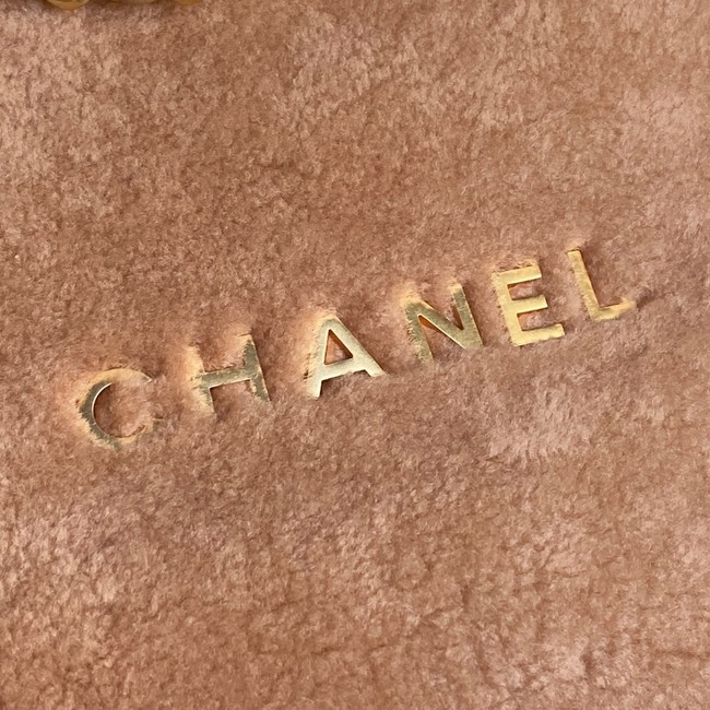 CHANEL 22 HANDBAG wool AS3261 Brown