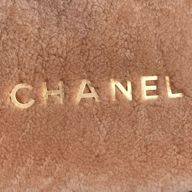 CHANEL 22 MINI HANDBAG wool AS3980 Brown