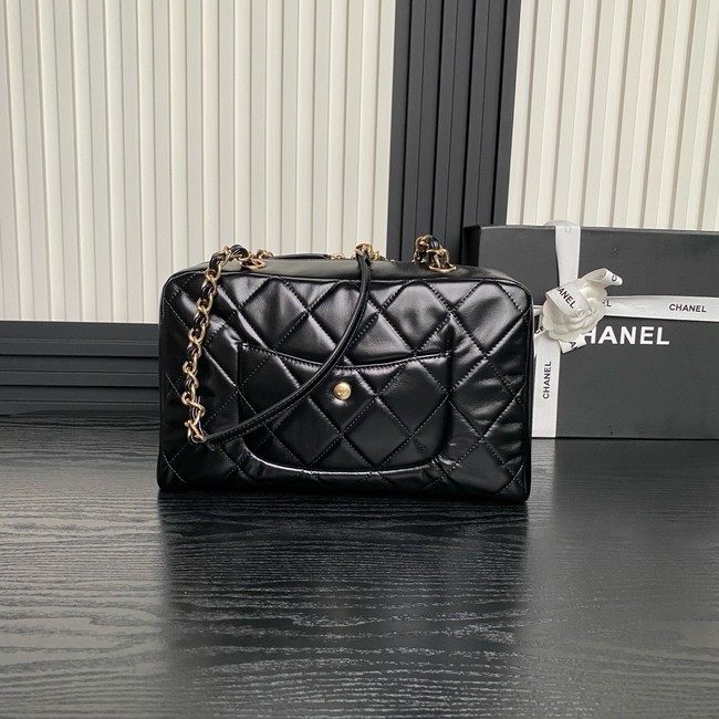 CHANEL CLUTCH WITH CHAIN AS4933 black