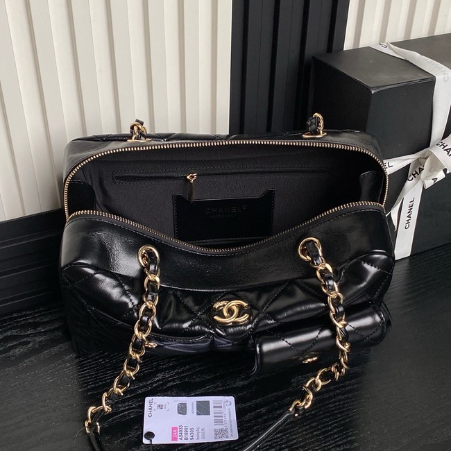 CHANEL CLUTCH WITH CHAIN AS4933 black