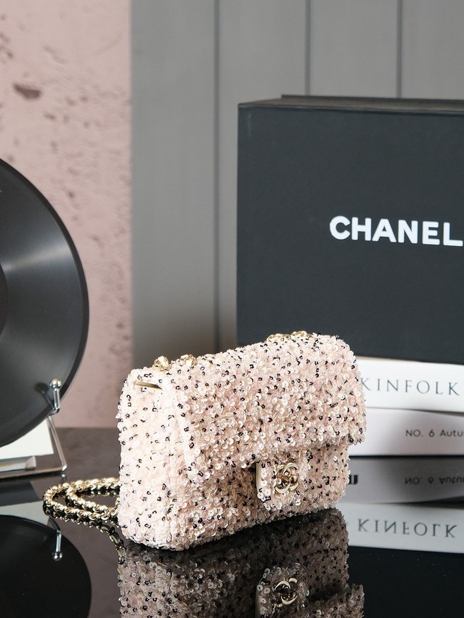 CHANEL EVENING BAG AS4298 White & Silver