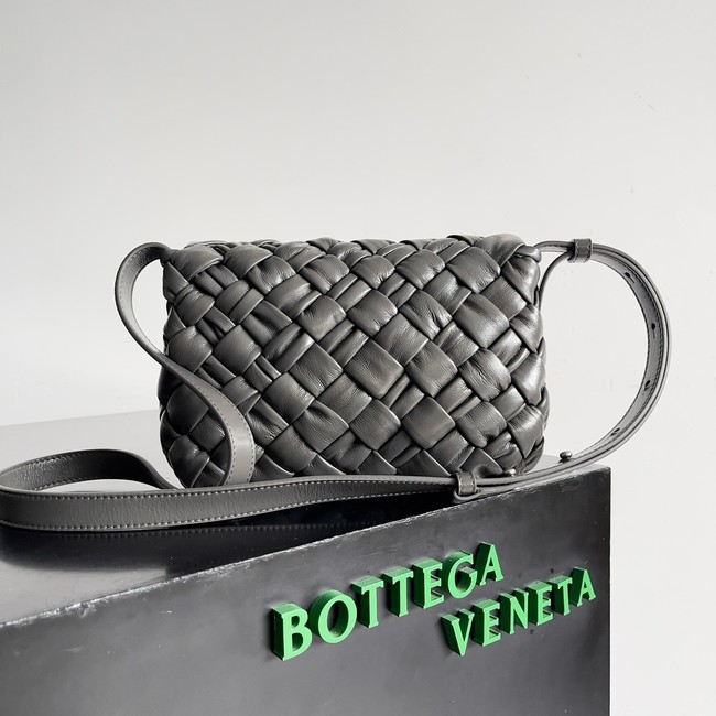 Bottega Veneta Small Kalimero Citta Shoulder bag 815258 dark gray