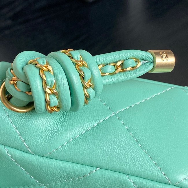 Chanel SMALL FLAP BAG WITH TOP HANDLE AS5298 GREEN