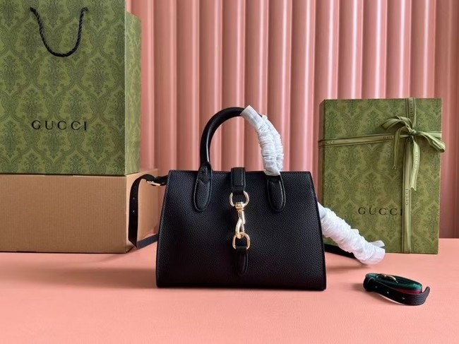 Gucci SMALL TOTE BAG WITH HOOK CLOSURE 795349 black