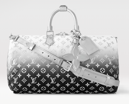 Louis Vuitton Keepall Bandouliere 45 M12067 Frost Gradient Silver