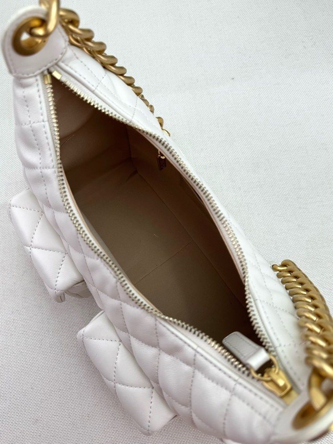 Chanel MAXI HOBO BAG AS5338 WHITE