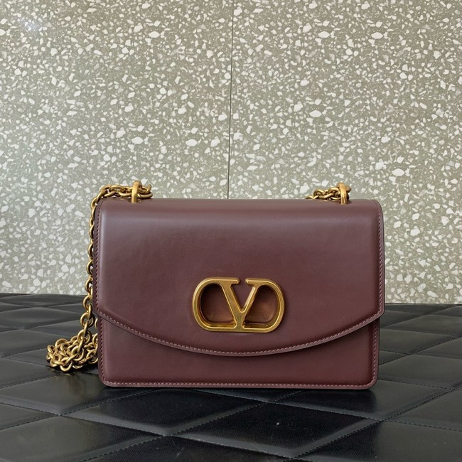 VALENTINO Loco Calf leather bag WB0R16 Wine