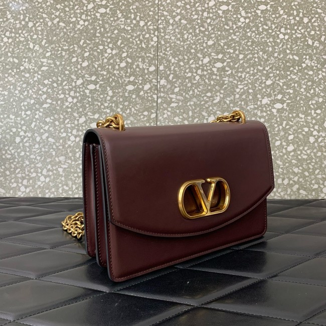 VALENTINO Loco Calf leather bag WB0R16 Wine