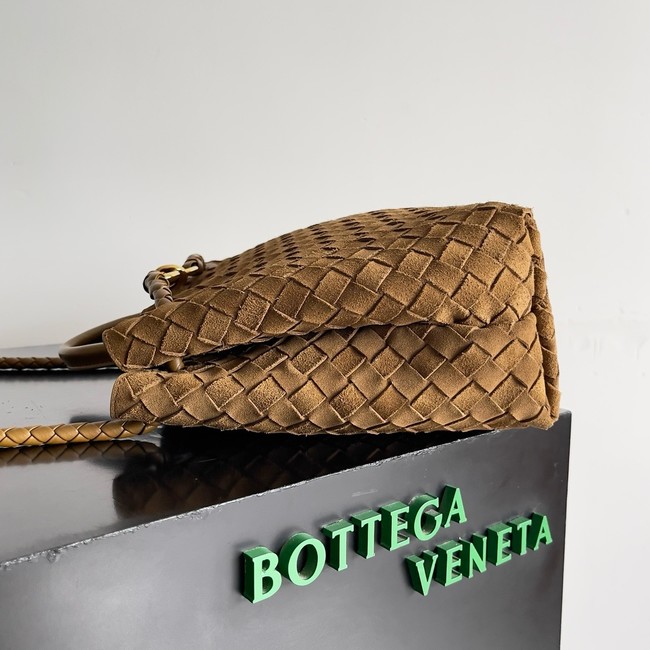 Bottega Veneta Medium Andiamo Suede 766016 Khaki