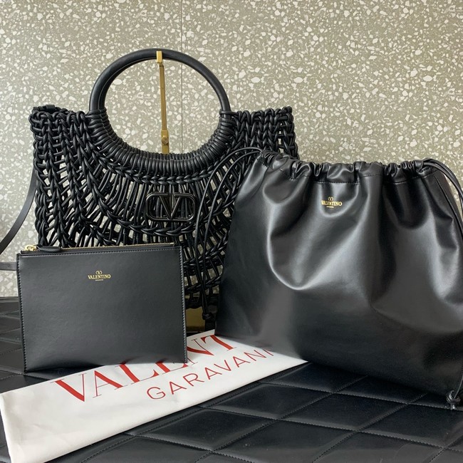 VALENTINO Mini VLOGO calfskin bag 0997 black